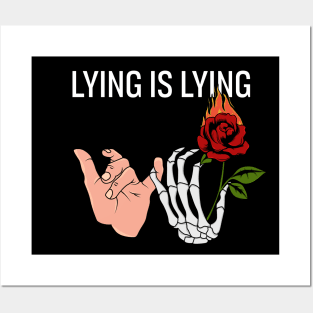 Skull Lying Posters and Art